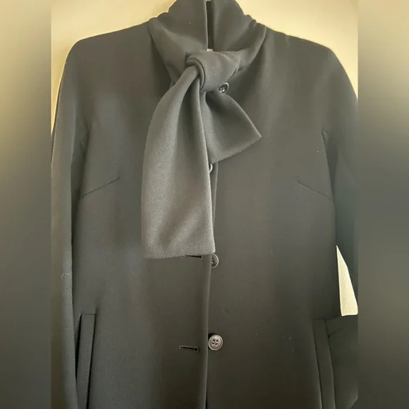 Vintage Moschino Cheap and chic Black Coat Italy size 40 US 6 - Picture 10 of 14